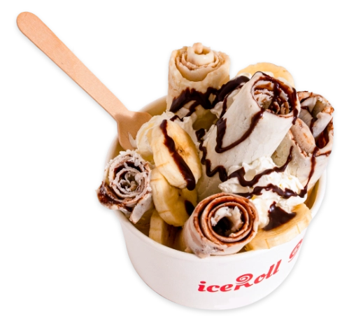 Banana-Split-Eis