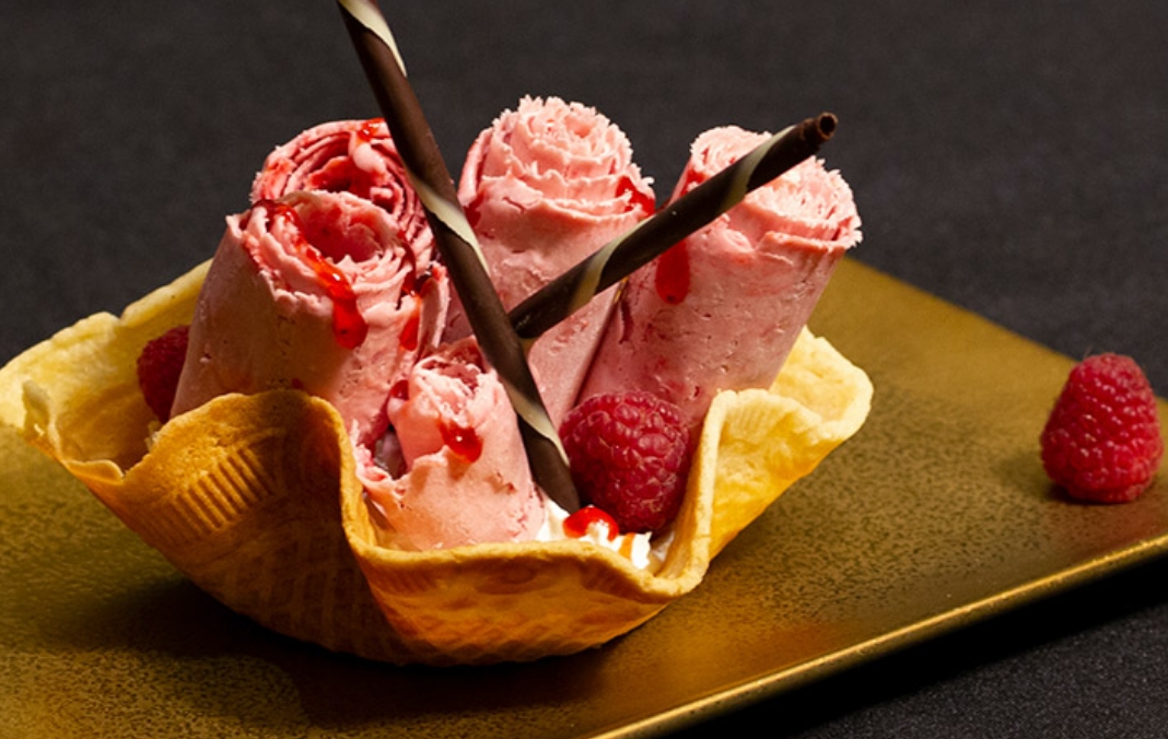 Raspberry ice cream
