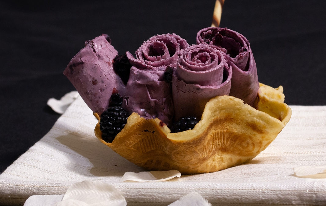 Blackberry ice cream