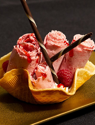 Raspberry ice cream