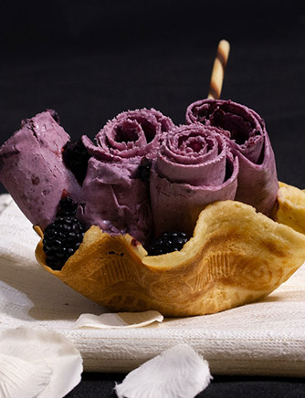 Blackberry ice cream