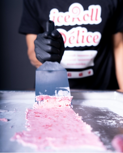 Continue the process until there is no more mixture on the griddle